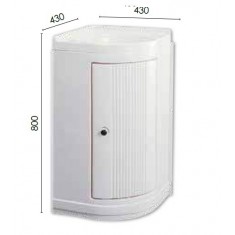 Lavandino con mobile ad angolo colonna