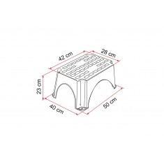 step gradino plastica fiamma