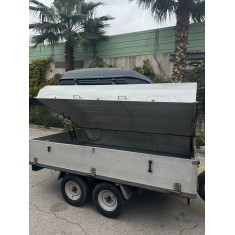 CARRELLO MERCI 1000kg DOPPIO ASSE