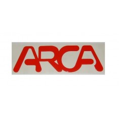 Logo originale Arca Cromato a rilievo Rossa - 44x13,5