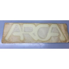 Logo originale Arca Cromato a rilievo Crema - 44X13,5