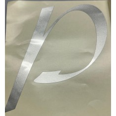 Scritta adesiva Elnagh Prince Grigio - 30x13