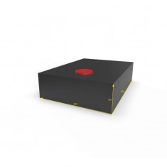 SERBATOIO ACQUA 30 LT - 40X14X55CM NERO