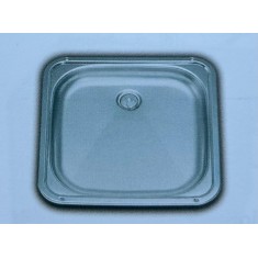 VASCA  acciaio  cm 37X37 DOMETIC bassa