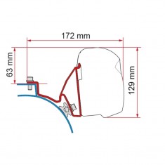 Kit fissaggio VW T5/T6 California Fiamma per F43