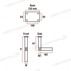 Gamba tavolo pieghevole Star 7