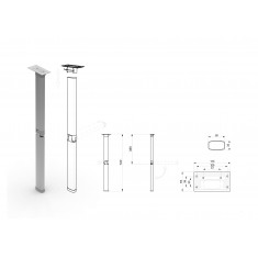 Gamba tavolo pieghevole Star 6