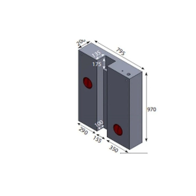 Serbatoio Sagomato Acqua 142 litri per Ducato X250.