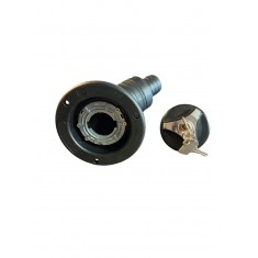 Bocchettone e tappo serbatoio benzina tipo Dometic per generatori     attacco 35mm curvo  tec 29