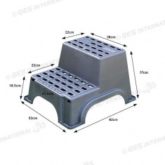 Gradino doppio in plastica