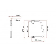 Security 46 Deep Black- Maniglia di sicurezza