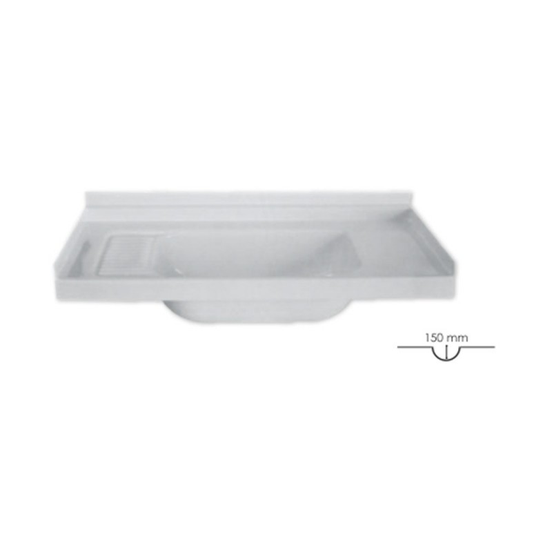Lavandino per bagno L 695 x P 330 mm